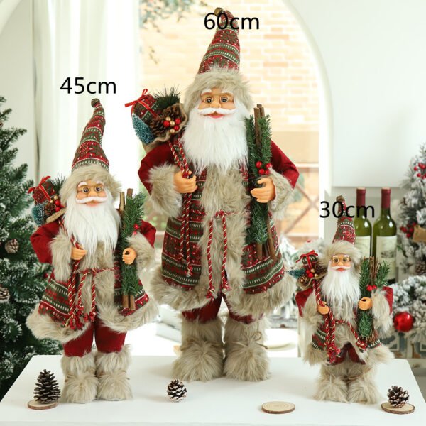 Fabric Santa Claus Plush Doll Home Decoration Ornaments - Image 3