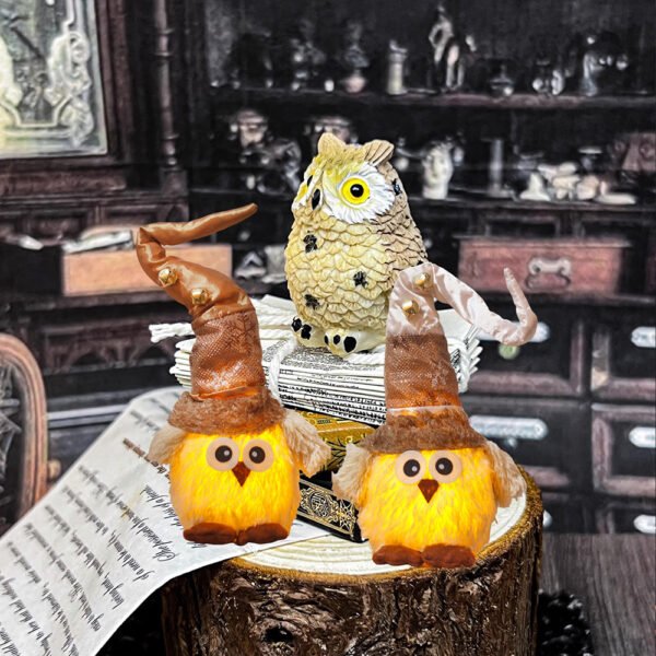 Cross-border Light-emitting Plush Toys Desktop With Lights Owl Doll Ornaments - Image 3