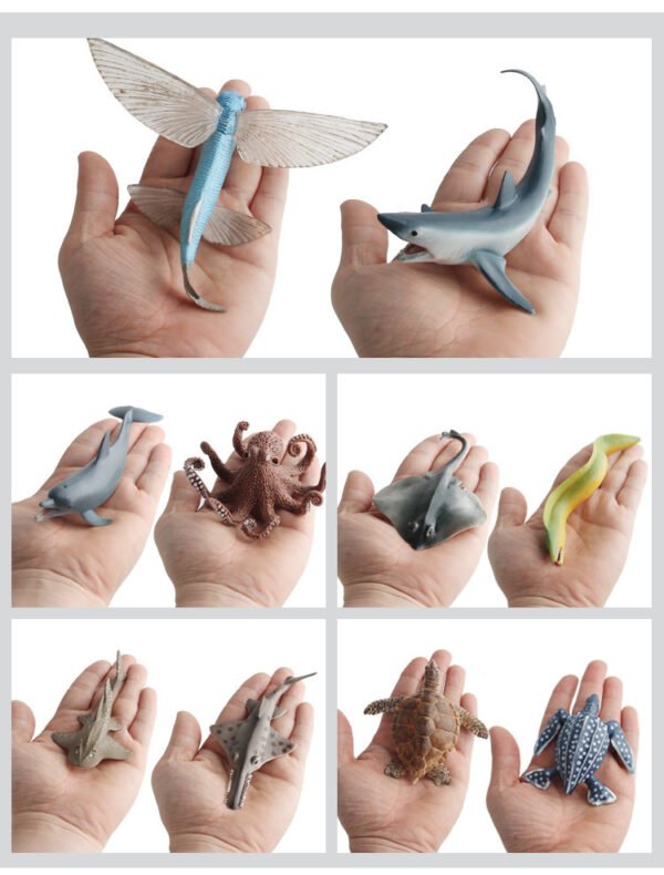 Marine Animal Model Doll Ornaments A Variety Of Marine Life Model Simulation Marine Toy Model Simulation Shark - Image 7