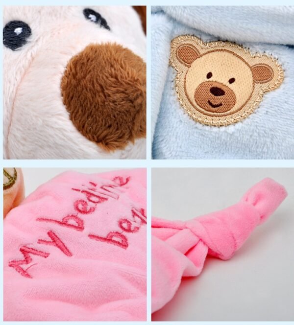 Children's plush dolls, infants, sleeping, soothing teddy bears, cartoon animal dolls - Image 2