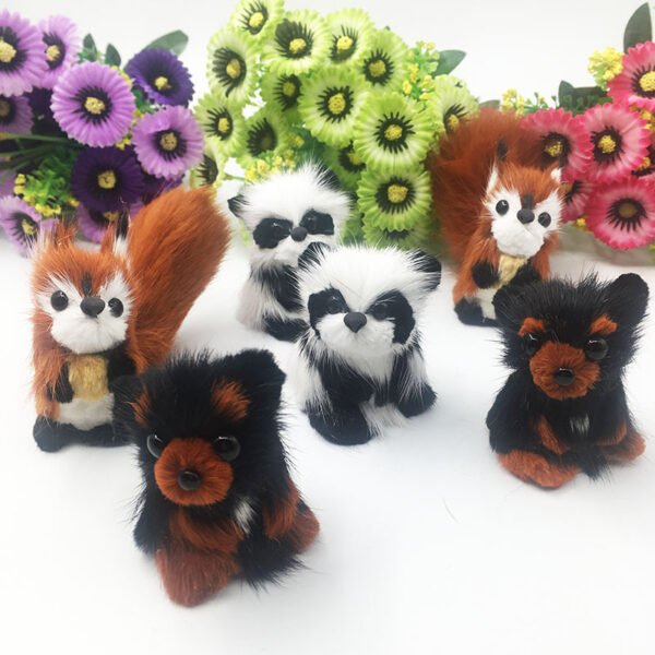 Panda And Fox Simulation Animal Doll Ornaments - Image 4