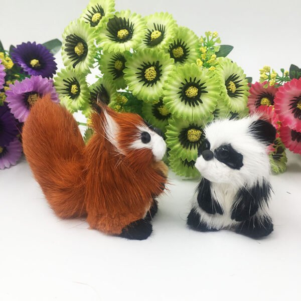Panda And Fox Simulation Animal Doll Ornaments - Image 5