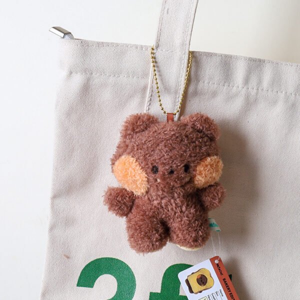 Bread Little Bear Plush Toys Cute Yellow Chicken Frog-shaped Wallet Package Pendant Rabbit Doll Keychain Ornaments - Image 9