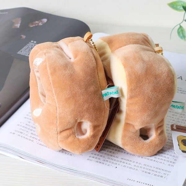 Bread Little Bear Plush Toys Cute Yellow Chicken Frog-shaped Wallet Package Pendant Rabbit Doll Keychain Ornaments - Image 10