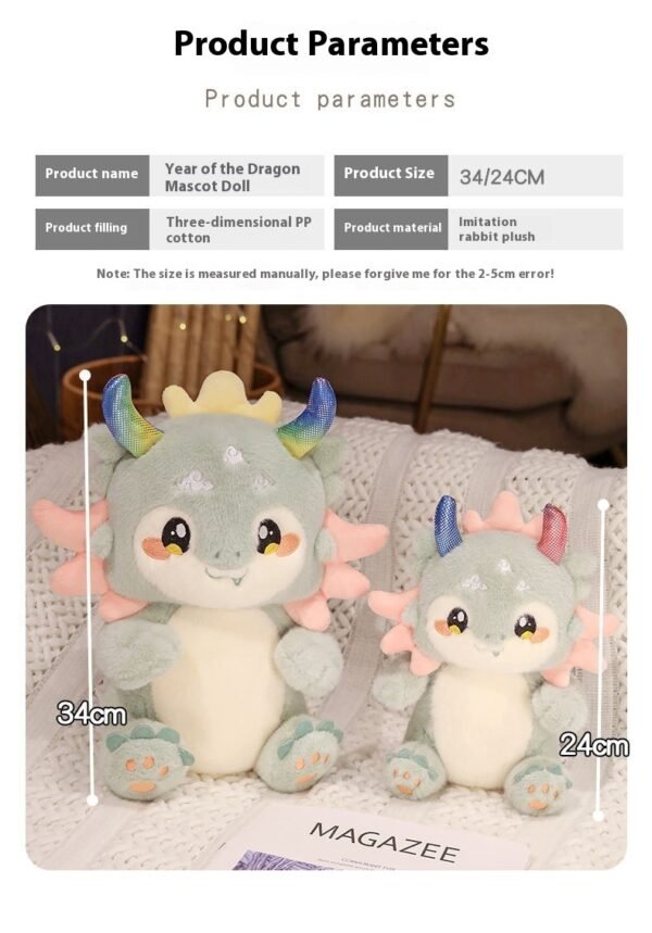 Cartoon Dragon Doll Plush Toys Cute Ornaments - Image 8