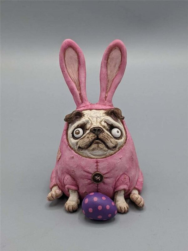 Pumpkin Dog Doll Ornaments Christmas Animal Ornaments Resin Crafts - Image 5