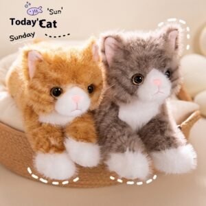 Simulation Cat Lying Style Doll Cute Plush Toy Ragdoll Home Ornaments