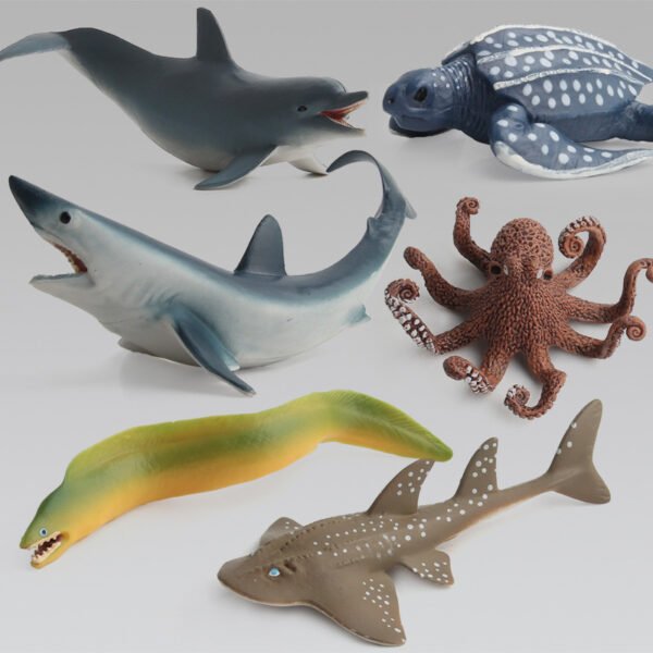 Marine Animal Model Doll Ornaments A Variety Of Marine Life Model Simulation Marine Toy Model Simulation Shark - Image 5