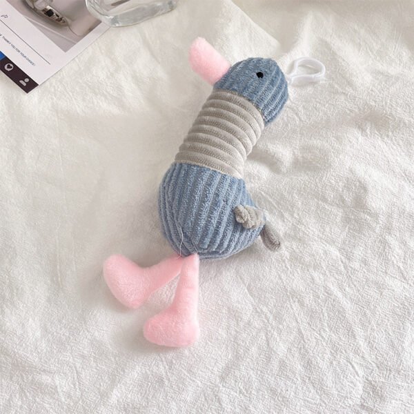 Plush Doll Cheering Duck Small Pendant Cute Cartoon Bag Keychain Ugly Cute Animal Doll Ornaments - Image 2