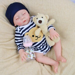 Lifelike Enamel Baby Children Accompanying Dolls