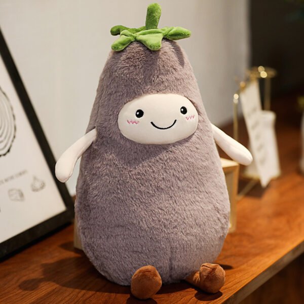 Eggplant Fruit Plush Doll Strawberry Pillow Children's Toy Domestic Ornaments - Image 6
