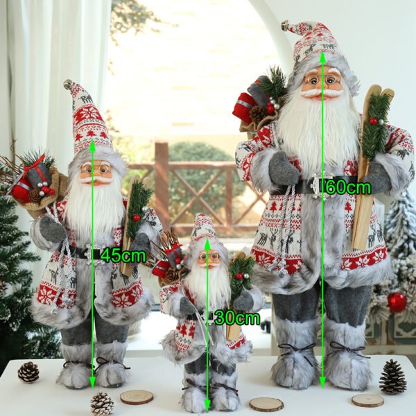 Fabric Santa Claus Plush Doll Home Decoration Ornaments - Image 2