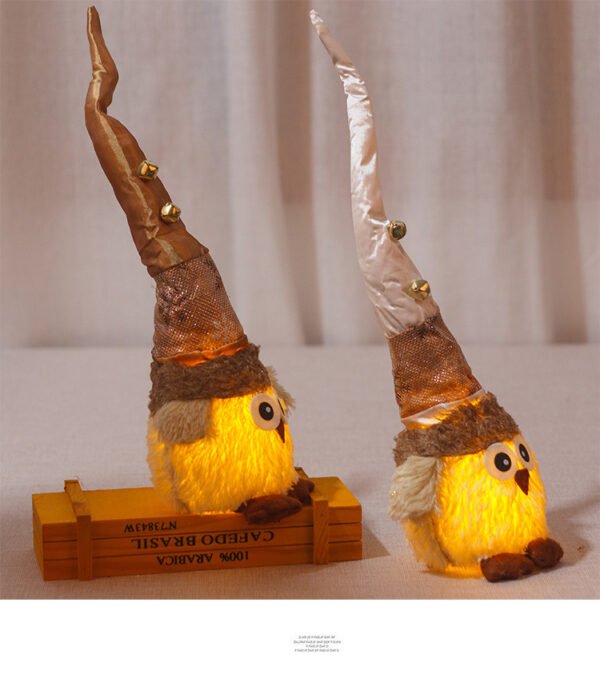 Cross-border Light-emitting Plush Toys Desktop With Lights Owl Doll Ornaments - Image 9