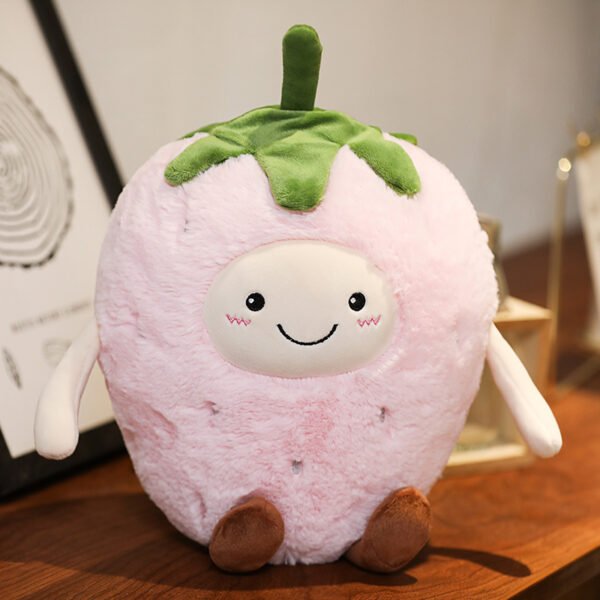 Eggplant Fruit Plush Doll Strawberry Pillow Children's Toy Domestic Ornaments - Image 9