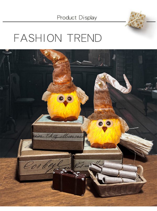 Cross-border Light-emitting Plush Toys Desktop With Lights Owl Doll Ornaments - Image 8