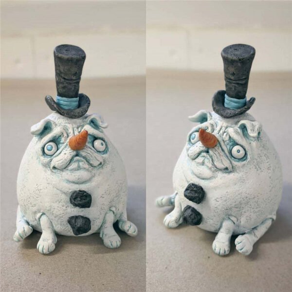 Pumpkin Dog Doll Ornaments Christmas Animal Ornaments Resin Crafts - Image 10