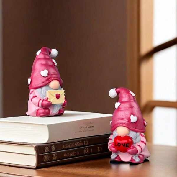 Plastic Resin Rudolf Doll Faceless Ornament - Image 5