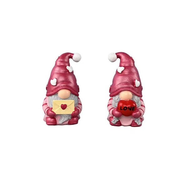 Plastic Resin Rudolf Doll Faceless Ornament - Image 7