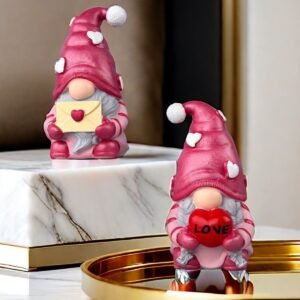 Plastic Resin Rudolf Doll Faceless Ornament