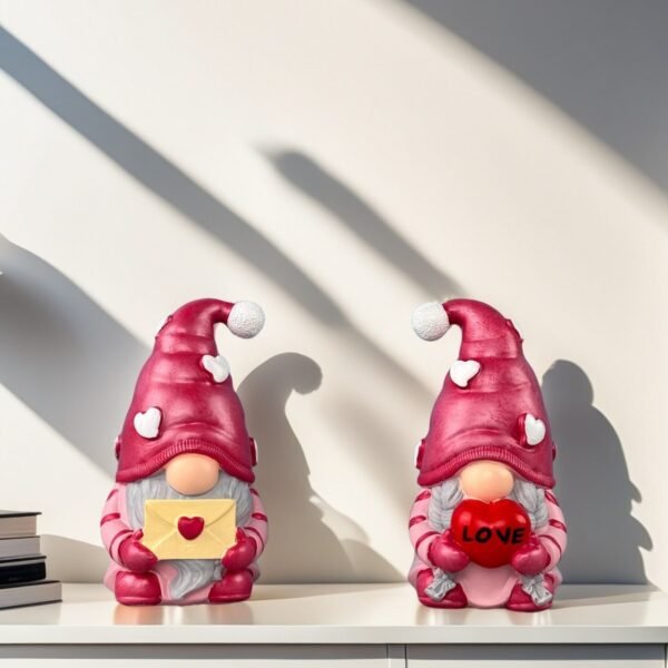 Plastic Resin Rudolf Doll Faceless Ornament - Image 2