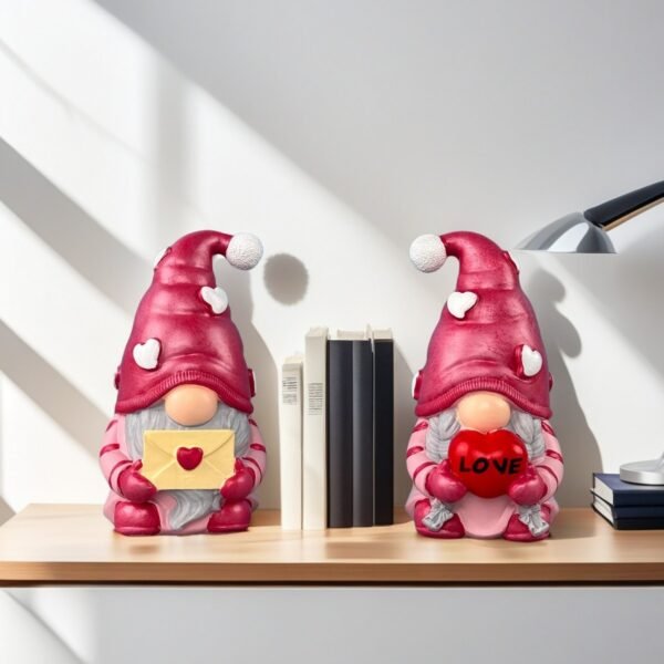 Plastic Resin Rudolf Doll Faceless Ornament - Image 4