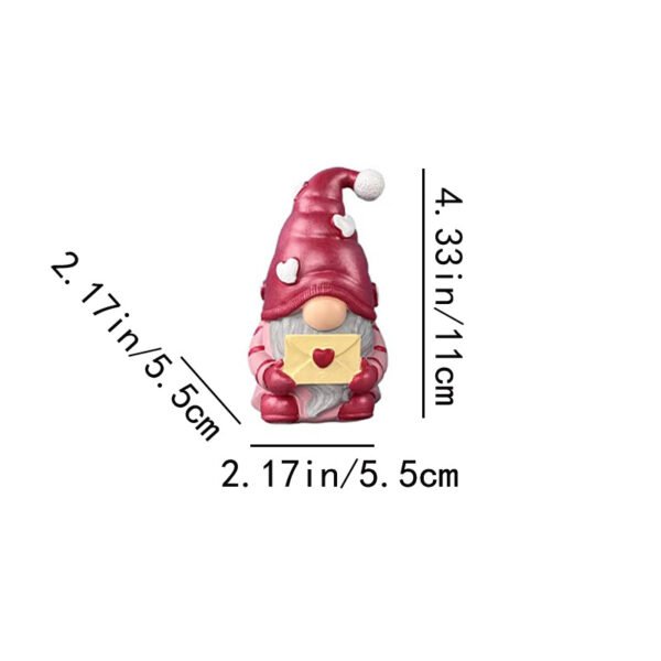 Plastic Resin Rudolf Doll Faceless Ornament - Image 3