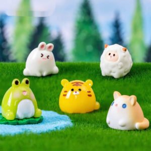 Creative Cute Round Frog Animal Doll Ornaments Accessories Desktop Small Ornaments