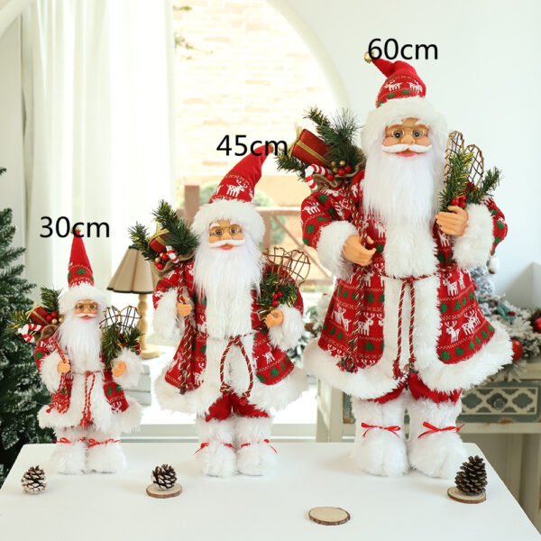 Fabric Santa Claus Plush Doll Home Decoration Ornaments - Image 4