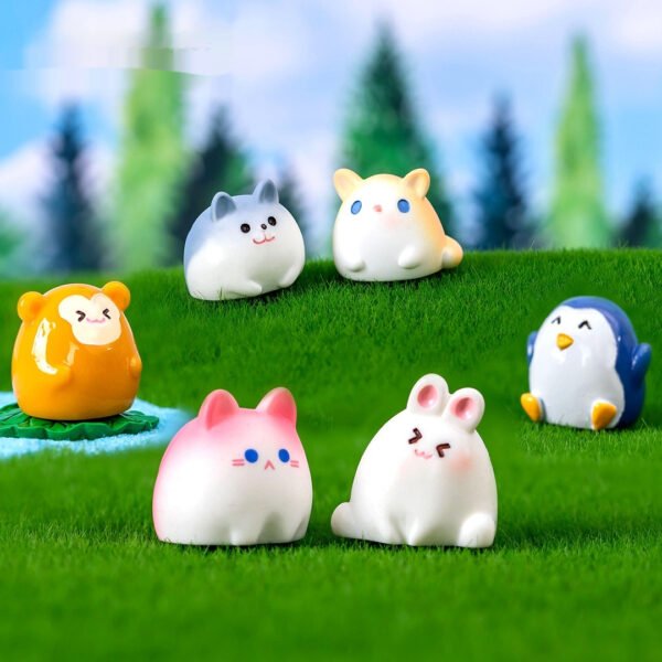 Creative Cute Round Frog Animal Doll Ornaments Accessories Desktop Small Ornaments - Image 3